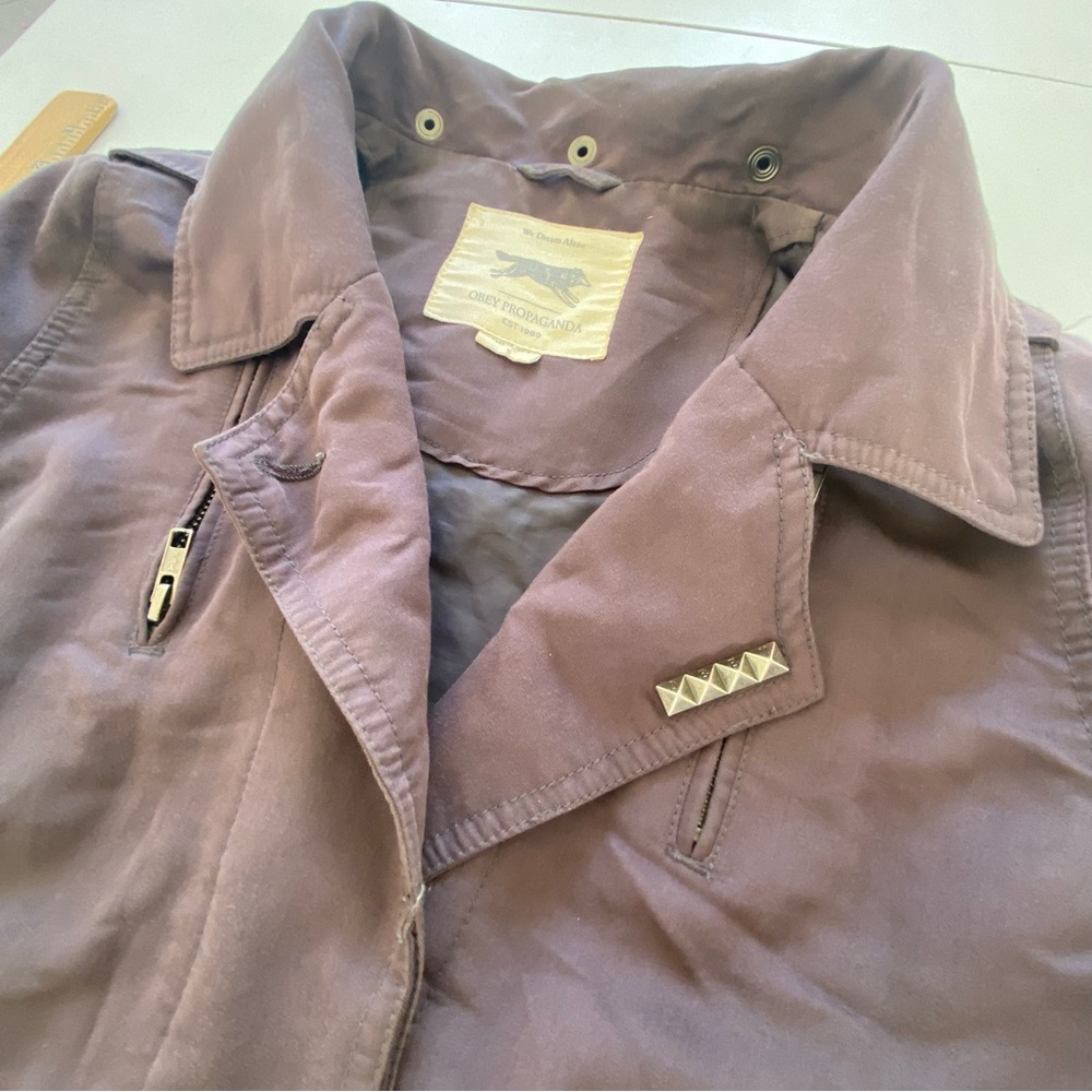 Obey Propaganda Jacket Lightweight Gray size Medium - Picture 13 of 14